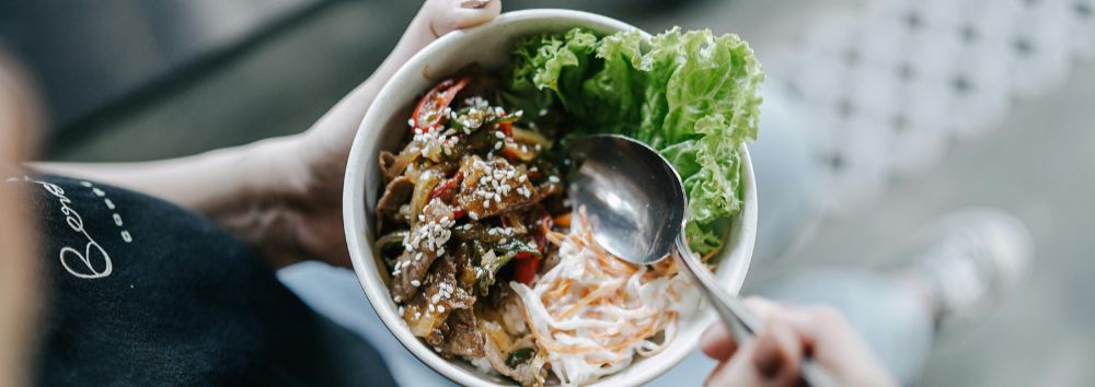 bowl of healthy food